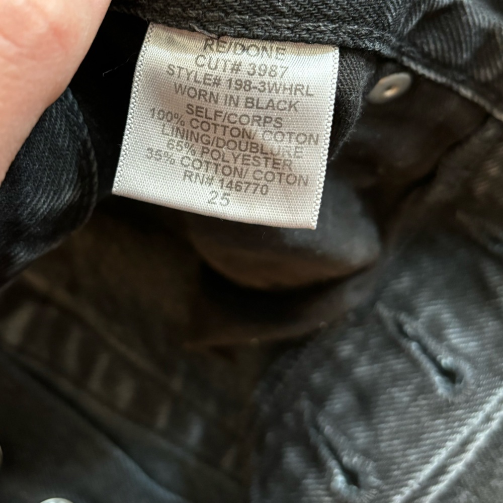 RE/DONE Distressed Black Jeans - Picture 8 of 8